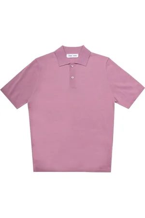 Samsøe Samsøe Tops, Heren, Roze, XL, Gebreide Rosa Polo Trui
