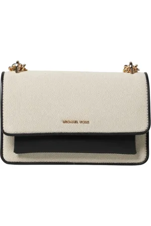 Michael Kors Tassen, Dames, , ONE Size, Leer, Zwarte Flap Crossbody Tas