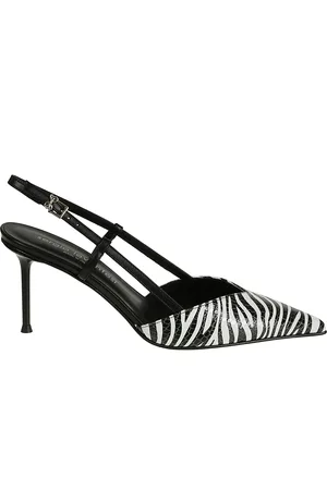SERGIO LEVANTESI Schoenen, Dames, Veelkleurig, 37 EU, Leer, Zebra Whips Pianco Nero Pomp