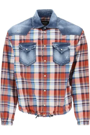 Dsquared2 Overhemden, Heren, Rood, M, Katoen, Casual Katoenen Overhemd voor Mannen