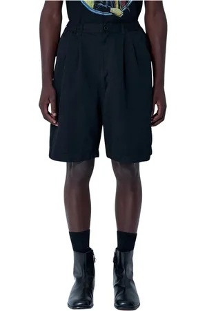JUNYA WATANABE Korte broeken, Heren, Zwart, S, Polyester, Mid Rise Tailored Shorts in Plain Weave