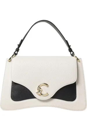 Coccinelle Tassen, Dames, Wit, ONE Size, Witte Leren Handtas
