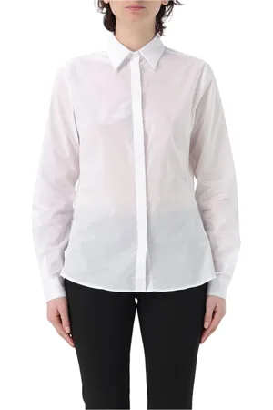 FAY Blouses & Shirts, Dames, Wit, S, Katoen, Katoenen Lange Mouw Shirt