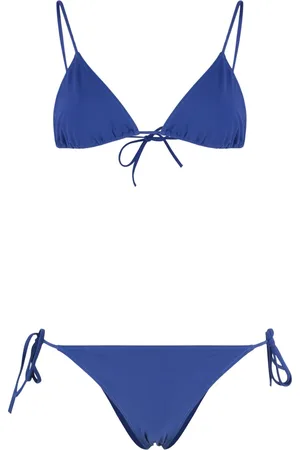 Lido Badkleding, Dames, Blauw, S, Driehoek Bh Bikini Strikzijde