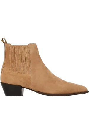 Twin-Set Schoenen, Dames, Bruin, 40 EU, Kameel Leren Enkellaarzen