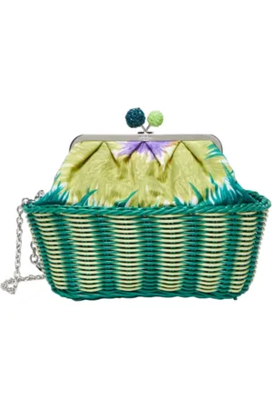 Max Mara Tassen, Dames, Groen, ONE Size, Katoen, Groene Pasticcino Tas Medium Clutch