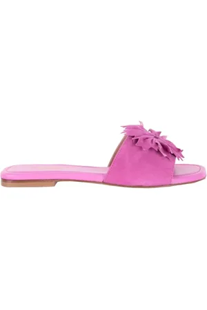 BALDININI Schoenen, Dames, Roze, 38 EU, Suède, Roze Suède Instap Sandalen