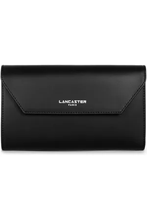 Lancaster Accessoires, Dames, Zwart, ONE Size, Leer, Compacte portemonnee met kaartsleuven