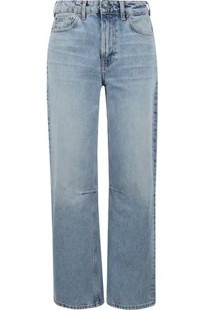 Fiorucci Jeans, Dames, Blauw, W28, Denim, Lichtblauwe Baggy Jeans