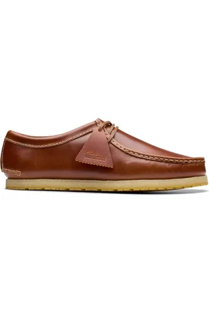 Clarks Schoenen, Heren, Bruin, 42 EU, Leer, Godney Lace Bruin Leren Mocassin