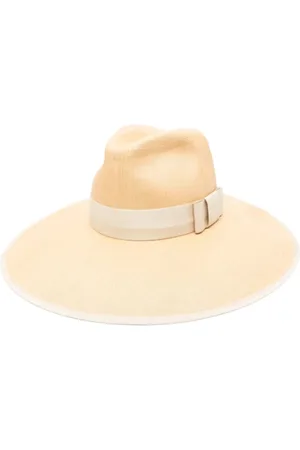 Alexander McQueen Accessoires, Dames, Bruin, L, Brede Bruine Hoed voor Vrouwen