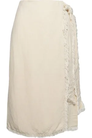 Hest Hést, Rokken, Dames, , 2Xl, Linnen, Lila Linnen Rok Zomer Zand