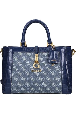Guess Tassen, Dames, Blauw, ONE Size, Leer, Tassen.. Blauw