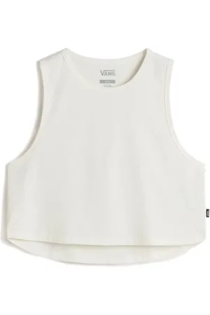 Vans Tops, Dames, Wit, S, Katoen, Mouwloze katoenen top