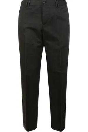 PT Torino Broeken, Heren, Zwart, S, Katoen, Elegante Zwarte Broek met Moderne Snit