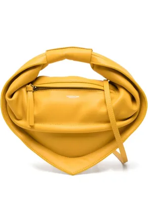 Federico Cina Tassen, Dames, Geel, ONE Size, Gele Tortellino Tote Tas