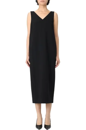 THEORY Kleedjes, Dames, Zwart, 2Xs, Elegante Zwarte Mouwloze Jurk