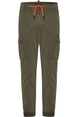 Masons Broeken, Heren, Groen, M, Groene Trekkoordbroek