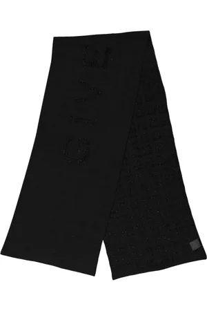 Givenchy Accessoires, Dames, Zwart, ONE Size, Wol, Glanzende 4G Sjaal Lente-Zomer 2025