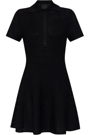 Givenchy Kleedjes, Dames, Zwart, L, Elegante Open Weave Mini Jurk