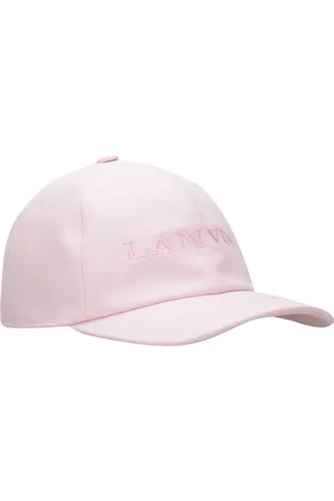 Lanvin Accessoires, Dames, Roze, L, Katoen, Roze Baseball Katoen Klep Geborduurde Hoed