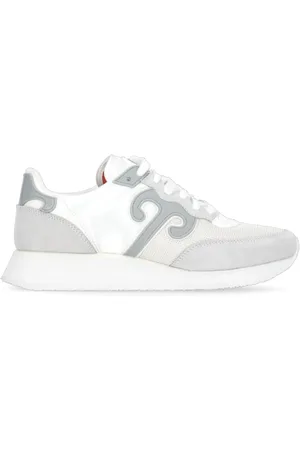 WUSHU RUYI Schoenen, Dames, Grijs, 40 EU, Suède, Grijze Stof Leren Sneakers Ronde Neus