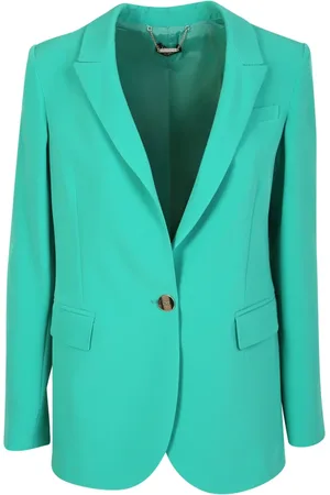 Liu Jo Jassen, Dames, Groen, M, Polyester, Smaragdgroene Blazer