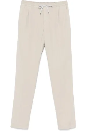 PT Torino Broeken, Heren, Grijs, M, Lichtgrijze broek met trekkoord tailleband