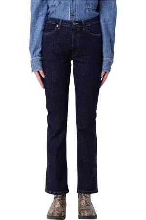 Dondup Jeans, Dames, Blauw, W28, Katoen, Klassieke Blauwe Straight Leg Jeans
