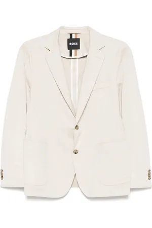 HUGO BOSS Jassen, Heren, , L, Polyester, Stretch jas met 2 knopen