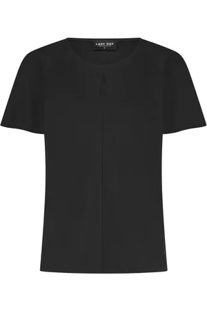Lady Day Tops, Dames, Zwart, L, Zwarte vlindermouw top