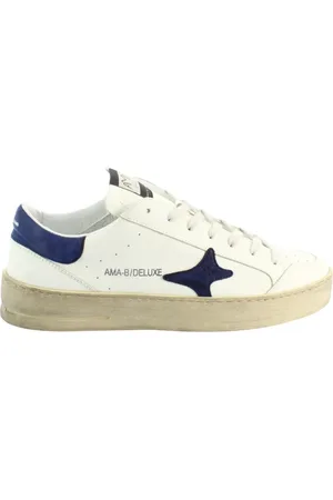 Ama Brand Schoenen, Heren, Wit, 45 EU, Blauwe Sneaker Model 4065