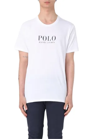 Ralph Lauren Tops, Heren, Wit, L, Katoen, Geborduurd Logo Katoenen Ondergoed