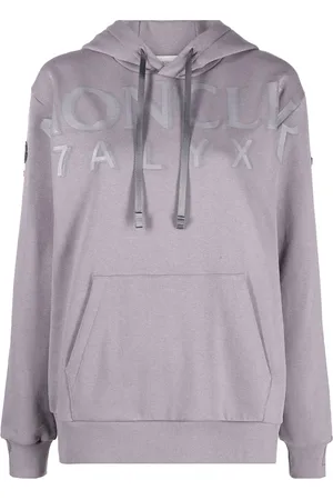 Moncler Sweatshirts & Hoodies, Dames, Paars, M, Katoen, Stijlvolle Sweatshirt voor Mannen