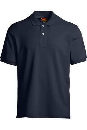 PUMA Tops, Heren, Blauw, L, Katoen, Blauw Navy Polo Shirt Ganga Stijl