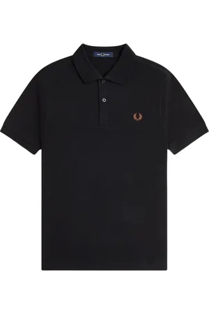 Fred Perry Tops, Heren, Zwart, S, Katoen, Klassieke Katoenen Poloshirt