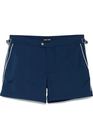 Tom Ford Badkleding, Heren, Blauw, 2Xl, Polyester, Polyester Zwemshorts met Zakken