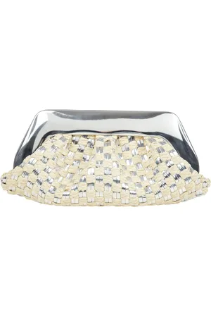 THEMOIRÈ Tassen, Dames, , ONE Size, Leer, Gevlochten synthetisch lederen en stro tas