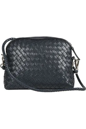 Dragon Diffusion Tassen, Dames, Blauw, ONE Size, Leer, Interlaced Shoulder Pouch