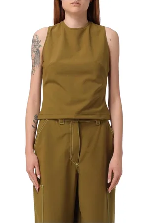 SUNNEI Tops, Dames, Groen, M, Groene Mouwloze Top