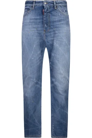 Dsquared2 Jeans, Heren, Blauw, S, Blauwe Wassing London Bro Jeans