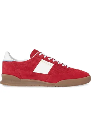 Paul Smith Schoenen, Heren, Rood, 43 EU, Suède, Rode Suède Veterschoenen