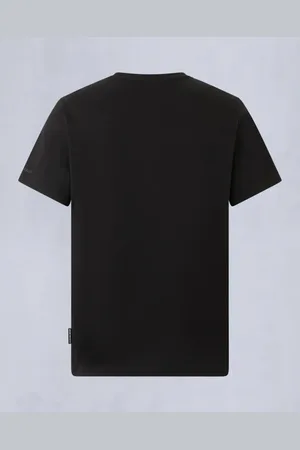 Moose Knuckles Tops, Heren, Zwart, L, Zwart T-shirt met Dalon ontwerp