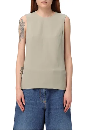 Ami Tops, Dames, Groen, 2Xs, Salie Zijden Top