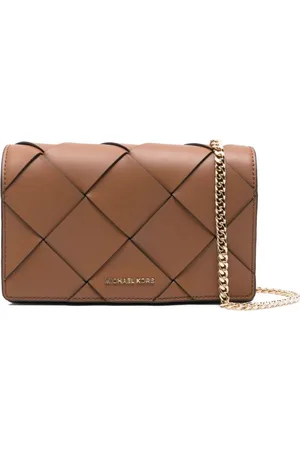 Michael Kors Tassen, Dames, Bruin, ONE Size, Bruine Kalf Crossbody Tas