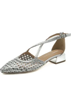 Gioseppo Schoenen, Dames, Grijs, 37 EU, Leer, Zilveren Brillion Schoenen voor Dames