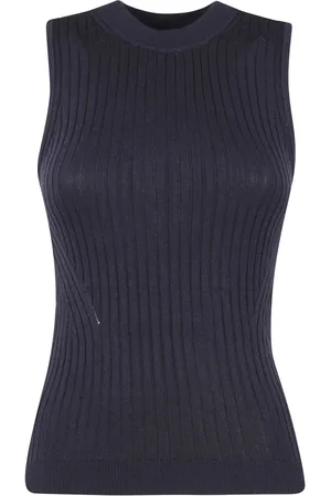 Herskind Truien, Dames, Blauw, S, Gebreide top voor Anna, Stijlvol ontwerp