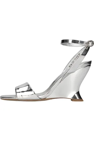 Emanuélle vee Schoenen, Dames, Grijs, 39 EU, Leer, Met hak Zilver