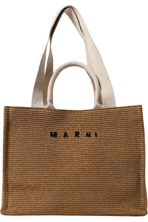 Marni Tassen, Dames, , ONE Size, Katoen, Natuurlijke Tote Tas