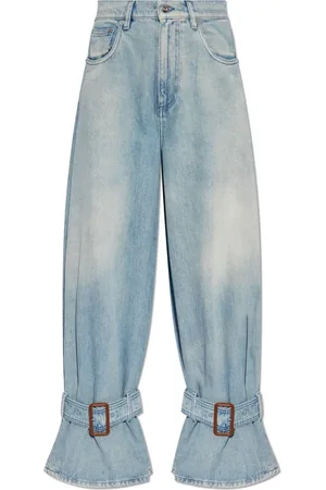 J.W.Anderson Jeans, Dames, Blauw, W27, Katoen, Wide-leg Jeans